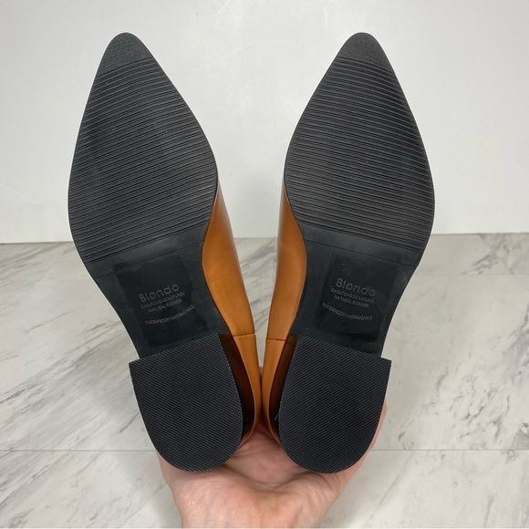 New! Blondo Emelia Chelsea Brown Leather Bootie 6.5 - Picture 13 of 14